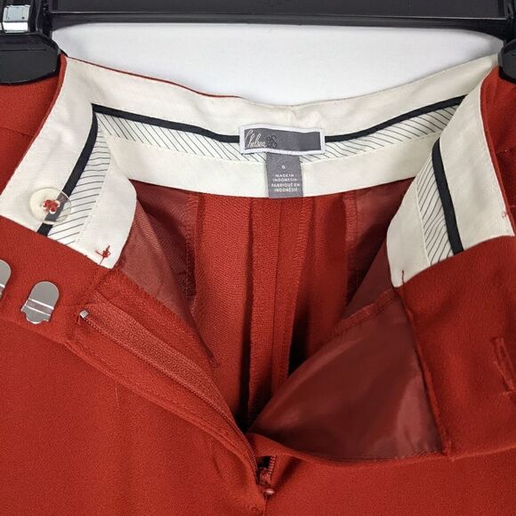 Chelsea28 orange straight leg Pants size 8 - Picture 5 of 6
